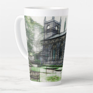 Taza De Café Latte Iglesia de Santa María, Luddenden