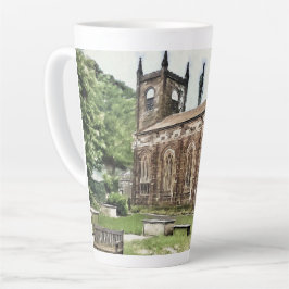 Taza De Café Latte Iglesia de Santa María, Luddenden