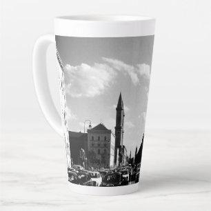 Taza De Café Latte Iglesia universitaria vintage munich ludwigstraße