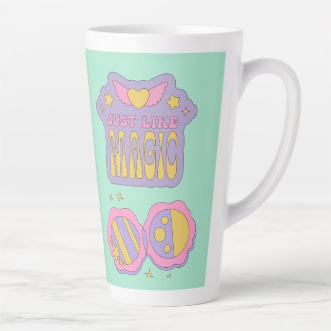 Taza De Café Latte igual que el estilo de los anteojos mágicos de los (Derecha)