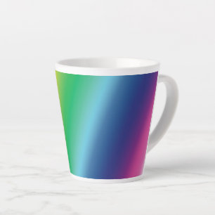 Taza De Café Latte igualdad colores de orgullo arcoiris - lata mug