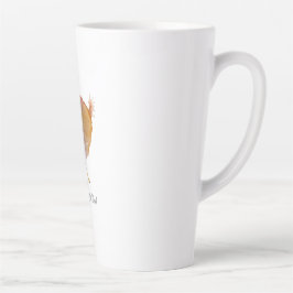 Taza De Café Latte Illustratie chubby chicken Bella