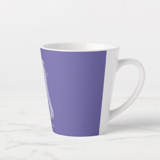 Taza De Café Latte Ilustración Adorable de una Chica Triste Dibujada