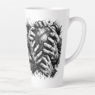 Taza De Café Latte Ilustración de Orkney Dark Art Ink – Manos que Aga
