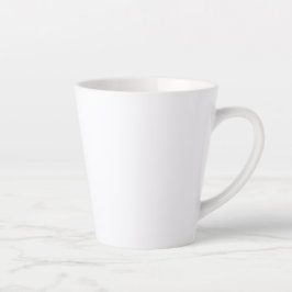 Taza De Café Latte Ilustración de perro caniche lindo, dibujado a man