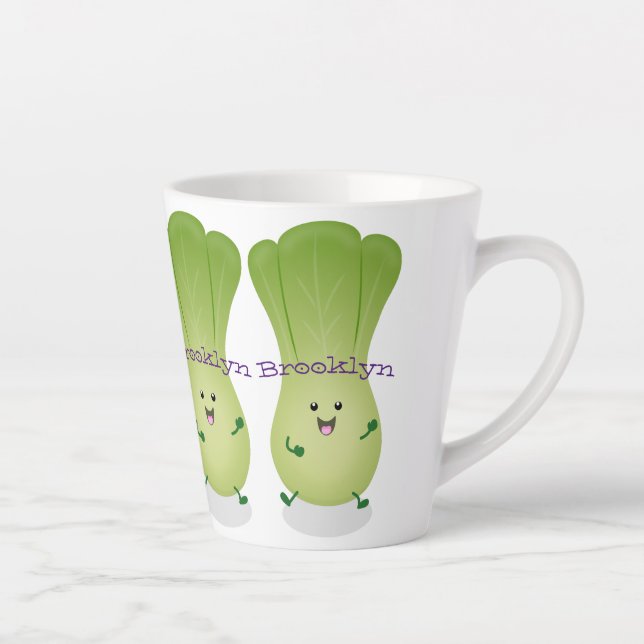 Taza De Café Latte Ilustracion de personalizado de bebé choy (Derecha)