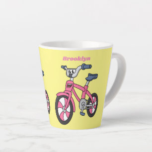Taza De Café Latte Ilustracion de personalizado de bicicleta de niños
