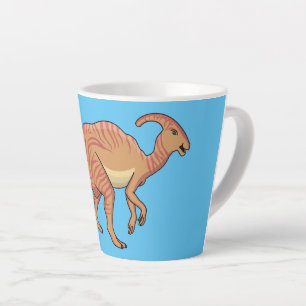 Taza De Café Latte Ilustracion de personalizado de dinosaurios de par