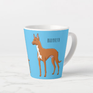 Taza De Café Latte Ilustracion de personalizado de perro perrito