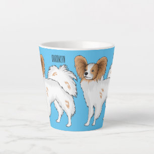 Taza De Café Latte Ilustracion de personalizado papillon