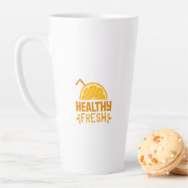 Taza De Café Latte Ilustración de tipografía Arte