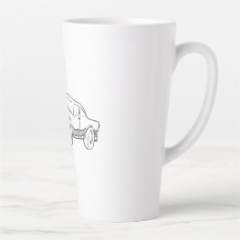 Taza De Café Latte ilustracion del vehículo