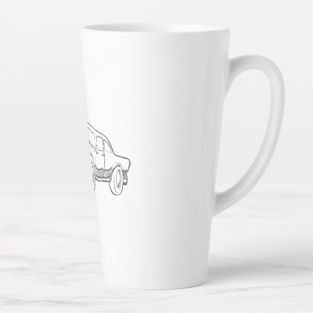 Taza De Café Latte ilustracion del vehículo (Derecha)
