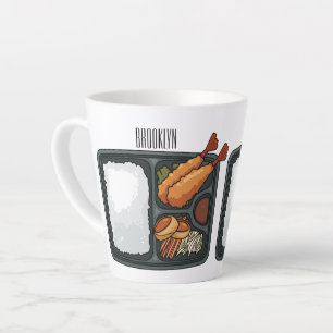 Taza De Café Latte Ilustracion personalizado Bento