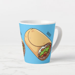Taza De Café Latte Ilustracion personalizado Burrito
