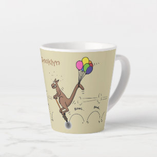 Taza De Café Latte Ilustracion personalizado canguro del humor austra