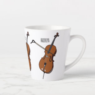 Taza De Café Latte Ilustracion personalizado Cello