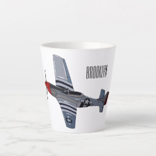 Taza De Café Latte Ilustracion personalizado de bombarderos