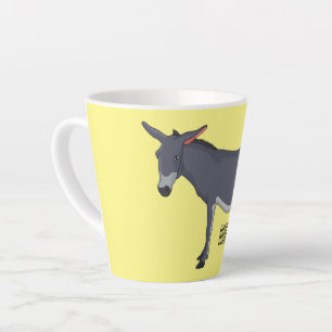 Taza De Café Latte Ilustracion personalizado de burro