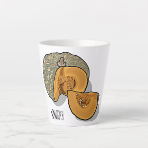 Taza De Café Latte Ilustracion personalizado de calabaza