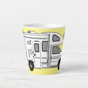 Taza De Café Latte Ilustracion personalizado de Campervan