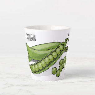Taza De Café Latte Ilustracion personalizado de Pea