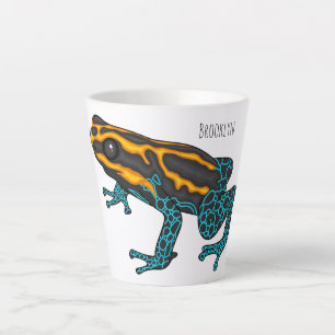 Taza De Café Latte Ilustracion personalizado de rana darda venenosa