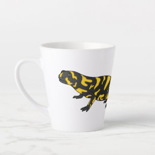 Taza De Café Latte Ilustracion personalizado de salamandra tigre