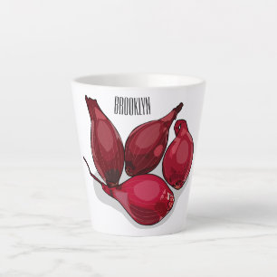 Taza De Café Latte Ilustracion personalizado de Shallot