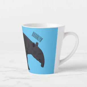 Taza De Café Latte Ilustracion personalizado Tapir