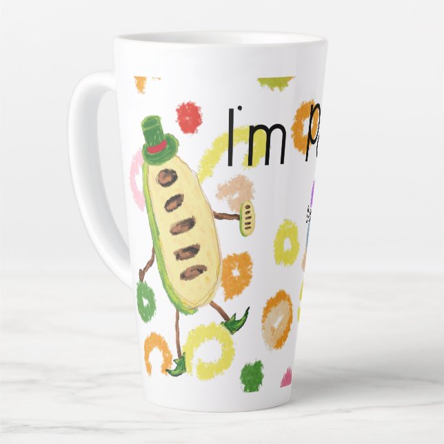 Taza De Café Latte I'm Pawpaw (Ángulo izquierdo)