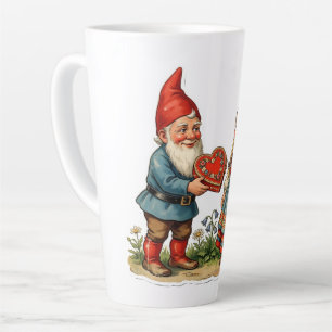 Taza De Café Latte Imagen de escarpe vintage - GNOMOS DE JARDÍN 42