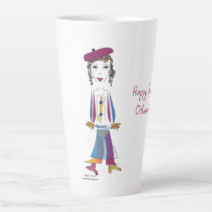 Taza De Café Latte 'Imogene' - Almas felices Latte Mug