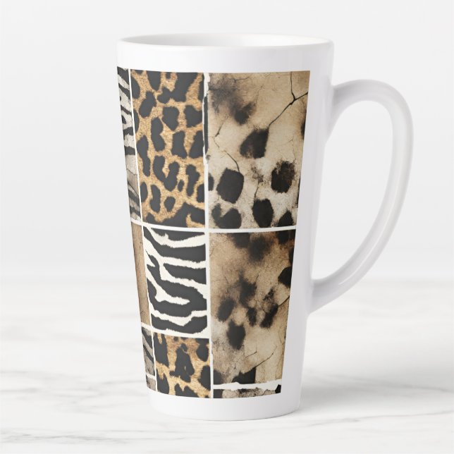 Taza De Café Latte Impresión animal - Latte Mug (Derecha)