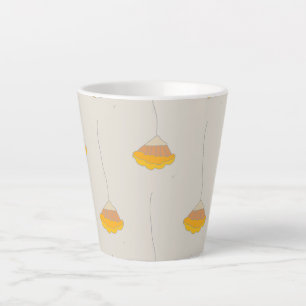 Taza De Café Latte Impresión de la amapola