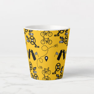 Taza De Café Latte Impresión de regalo de ciclismo