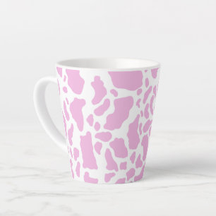 Taza De Café Latte Impresión de vaca rosa