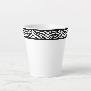 Taza De Café Latte Impresión Latte Mug-Zebra
