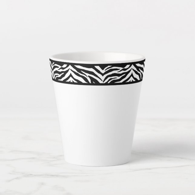 Taza De Café Latte Impresión Latte Mug-Zebra (Anverso)