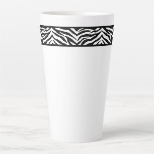 Taza De Café Latte Impresión Latte Mug-Zebra