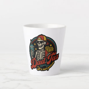 Taza De Café Latte Impuestos a los papás asegurándose de que no sea e