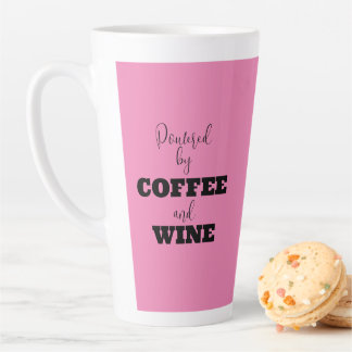 Taza De Café Latte IMPULSADO POR CAFÉ Y VINO Taza para Latte