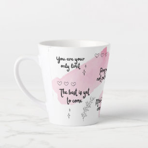 Taza De Café Latte Impulso de positivismo latte rosado