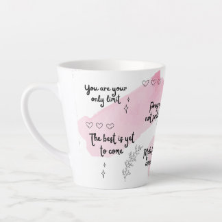 Taza De Café Latte Impulso de positivismo latte rosado