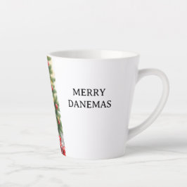 Taza De Café Latte Increíble Gran Danés Navidad 