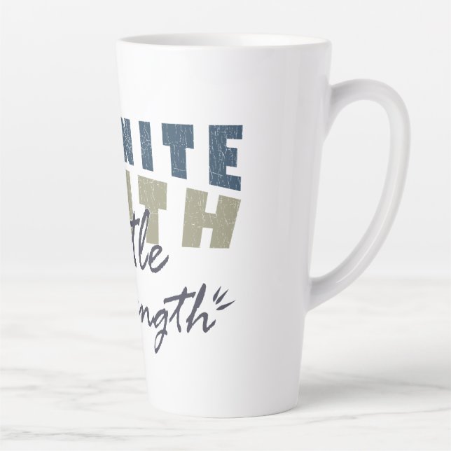 Taza De Café Latte Infinite Truth, Gentle Strength Mugs & Cups (Derecha)