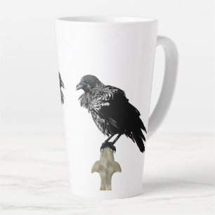 Taza De Café Latte Inked Raven