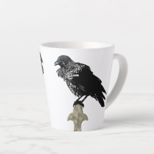 Taza De Café Latte Inked Raven
