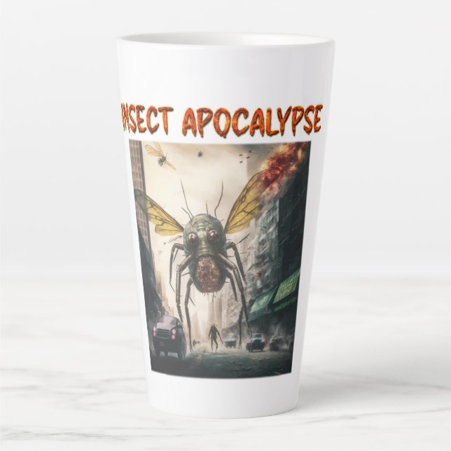 Taza De Café Latte Inscripción Apocalipsis Latte Mug (Anverso)