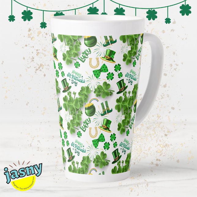 Taza De Café Latte Inspiración en el Día de San Patricio (Subido por el creador)